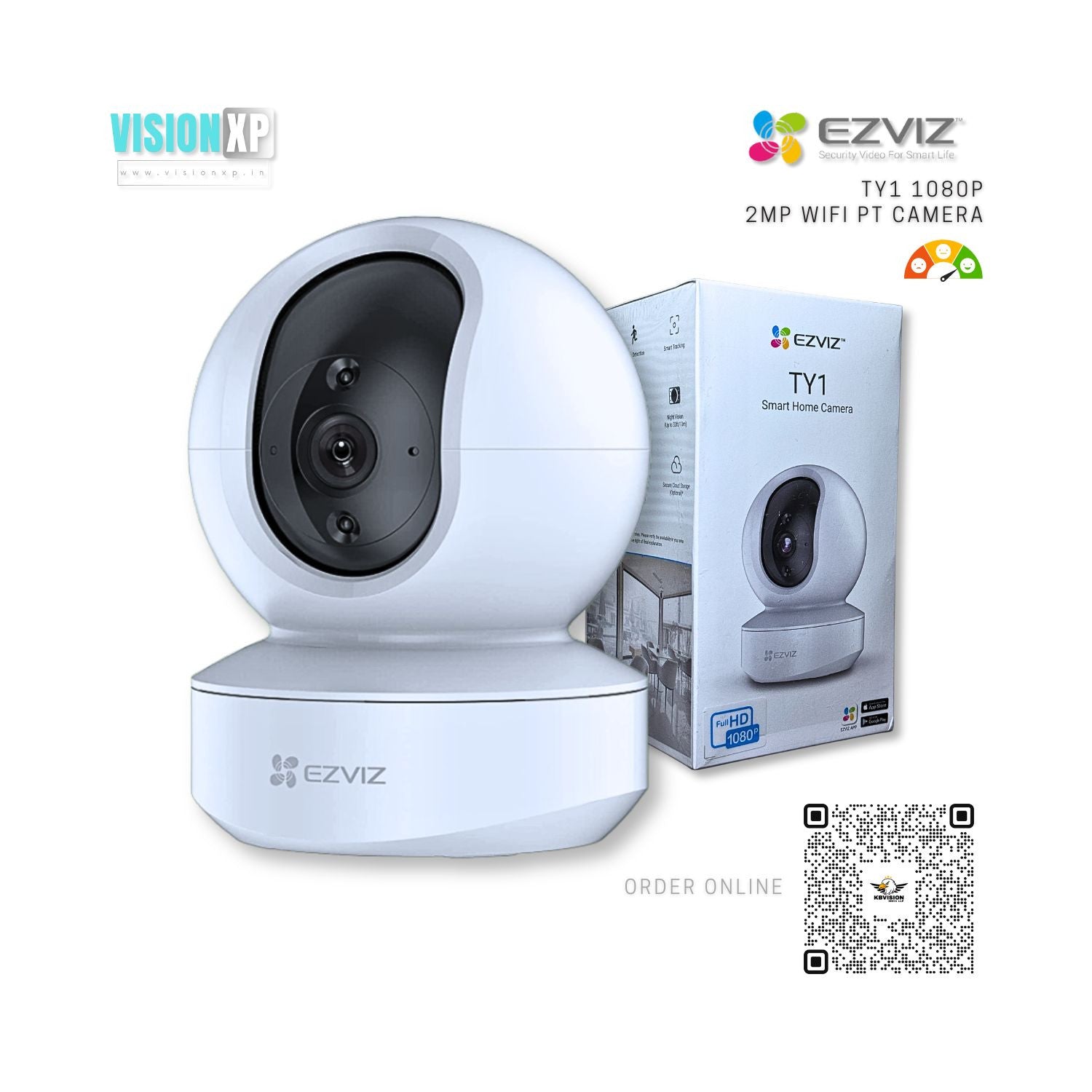 Ezviz TY1 1080p Smart Home 2mp WiFi PT Camera Ezviz TY1 1080p Smart Home 2mp WiFi PT Camera